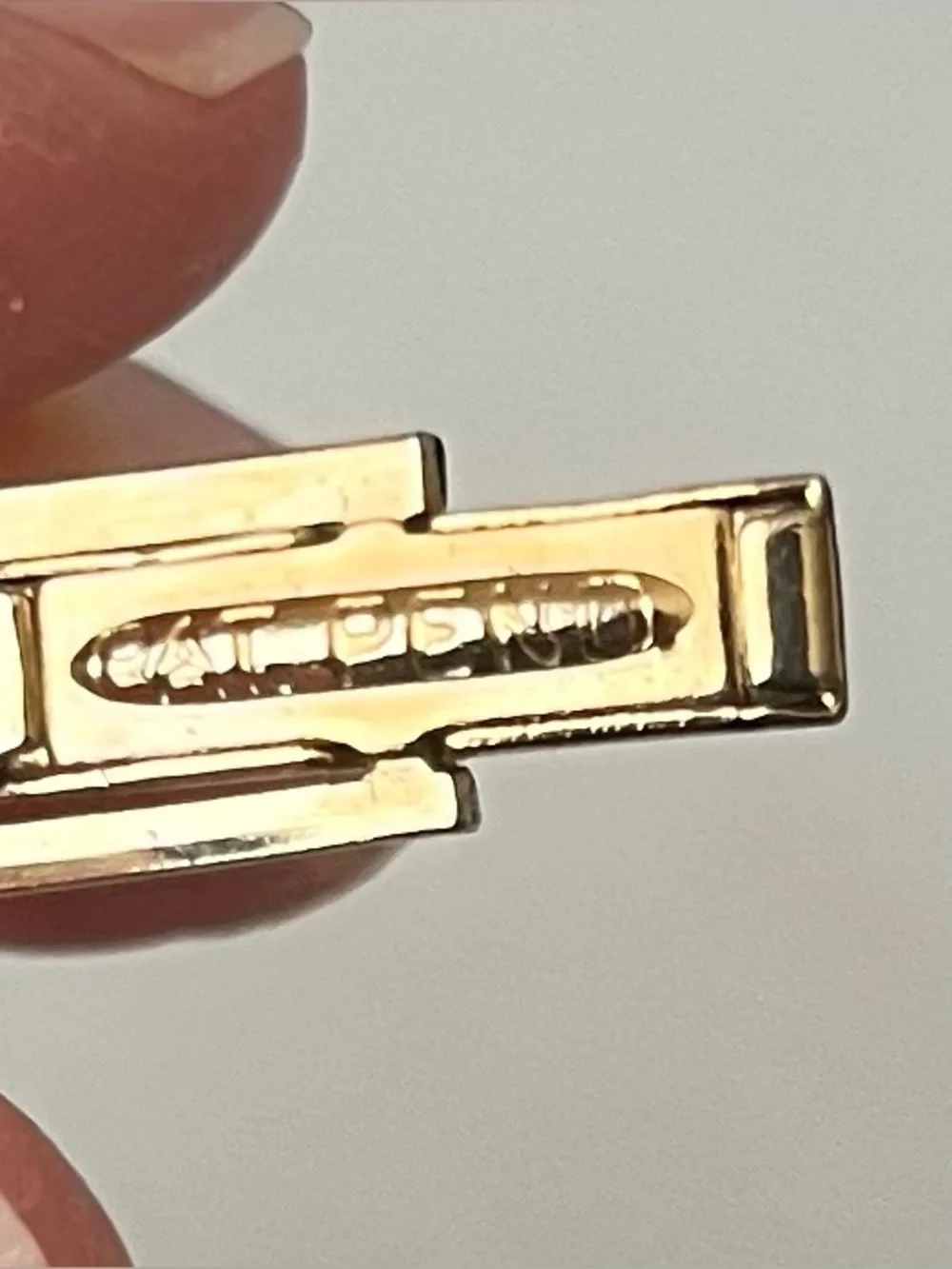 Vintage cuff links. Gold tone with texture and pattern. Great condition.